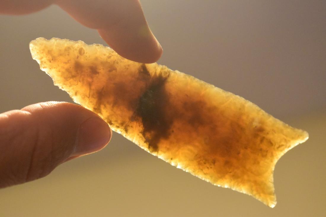 3 3/4" Knife River Flint Dalton (1 of 3)