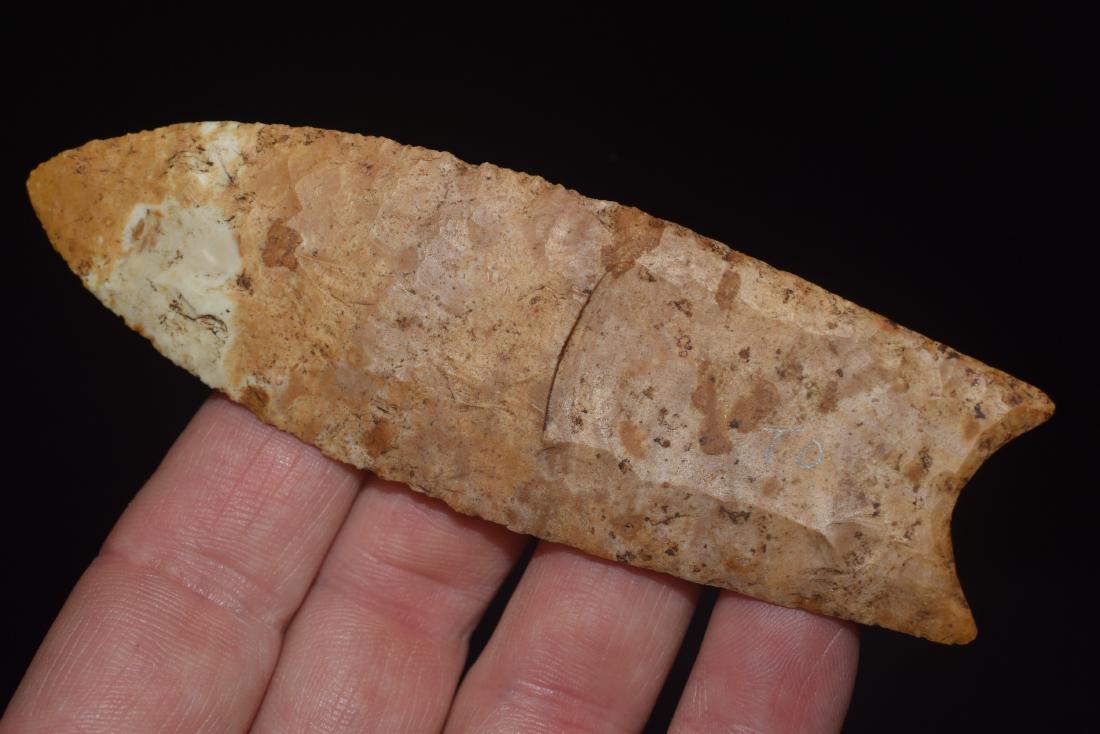 4 1/8" Fluted Clovis, artist T.J. Onken (1 of 2)