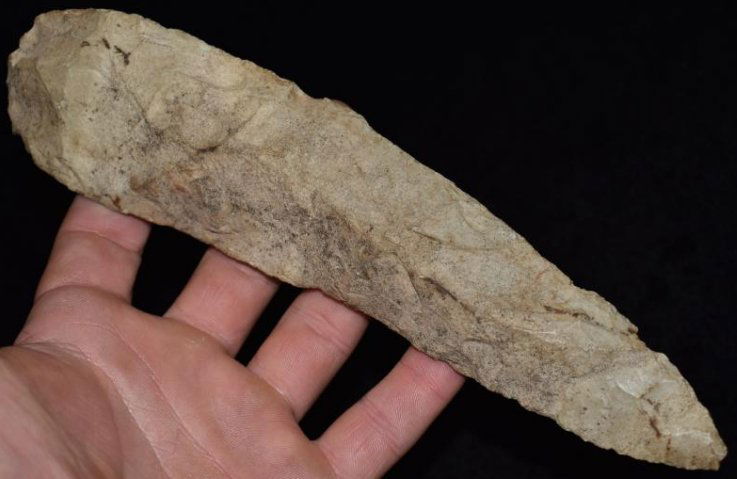 9" Cresent Knife, found by Jack Baker, Wayne Co, IL (1 of 9)