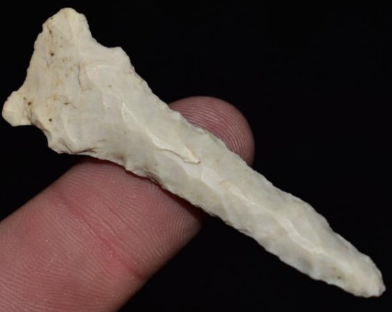 2 3/8" Archaic Drill, found by Jack Baker, Wayne Co, IL (1 of 8)