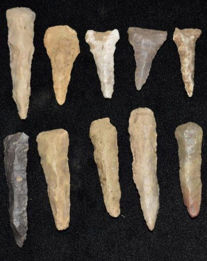 Lot of 10 Drills, found by Jack Baker, Wayne Co, IL (1 of 13)