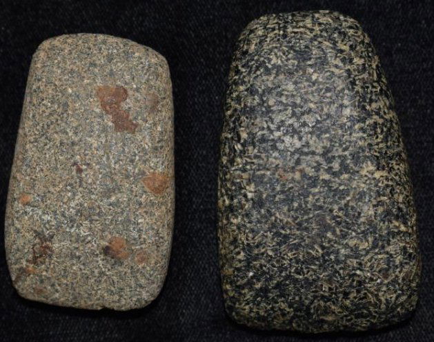 2 Miniature Celts, found by Jack Baker, Wayne Co, IL (1 of 6)