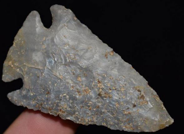 2 5/8" Kirk Corner Notch, found by Jack Baker, Wayne (1 of 8)