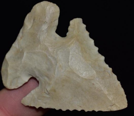 2 1/2" Very nice Thebes, Beveled and serrated, found by (1 of 9)