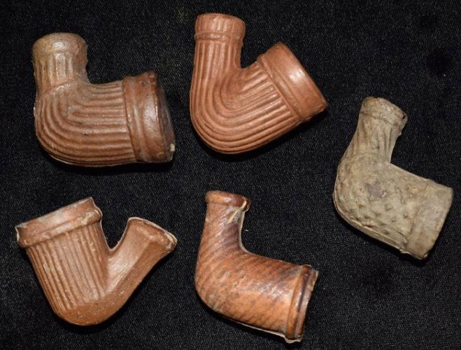 Lot of 5 Trade Pipes, Ex Jack Baker, Wayne Co, IL (1 of 5)