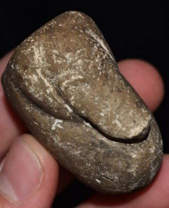1 3/4" Effigy Vaze Pipe, found by Jack Baker, Wayne Co, (1 of 6)