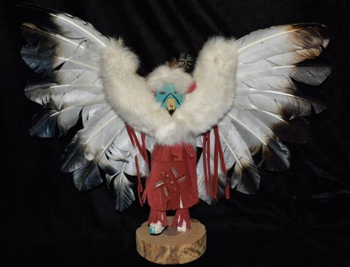 12" tall early kachina doll, collection of Wes and Mary (1 of 6)