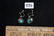 Vintage Pair of Silver and Turquoise Earrings, - 3