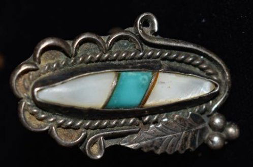 Nice Silver and Turquoise Ring, collection of Wes and (1 of 4)