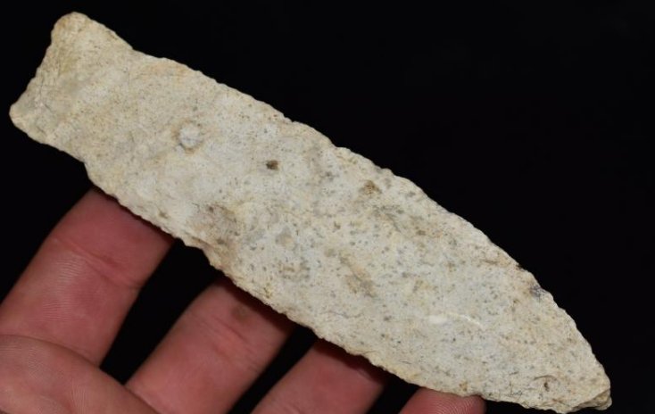 5 1/4" Stemmed Knife, Creek Find, Monroe County (1 of 6)