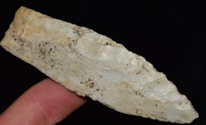 4 3/16" Heavily Ground Base Transitional Point, Kansas (1 of 6)