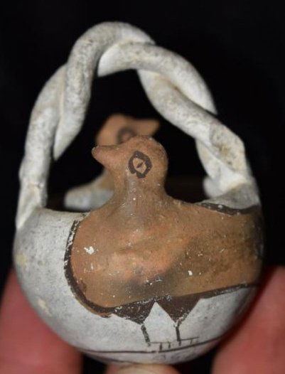 2 3/4" Tall Acoma N.M Pottery Vessel, Good Paint, and (1 of 7)