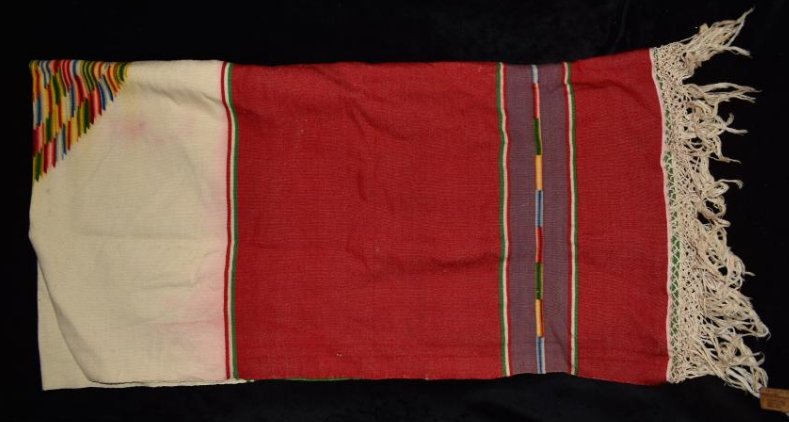 Old southwestern blanket, 70" x 36" Great colors (1 of 5)