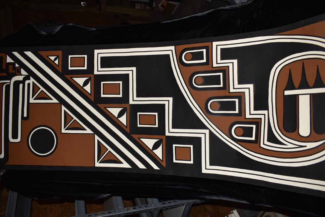 Lars Hawks Banner, Hopi 3-14-2, 68" long 24" wide: Lars Hawks Banner, Hopi 3-14-2, 68” long 24” wide