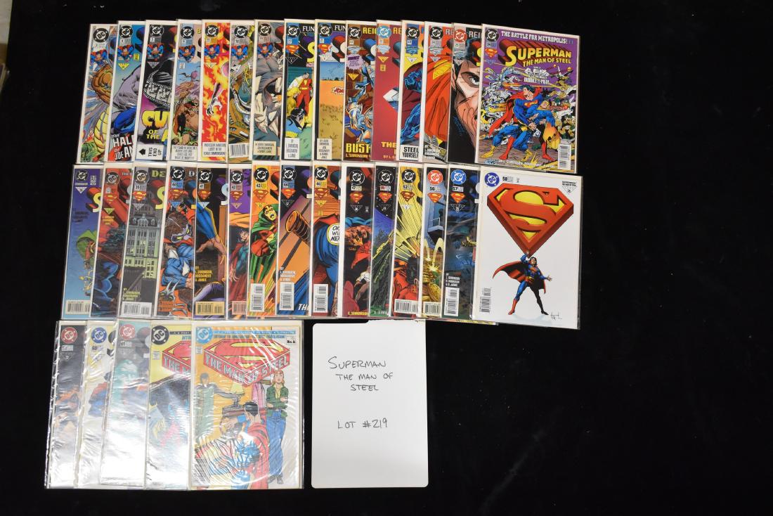 35 Issues of Superman The Man of Steel Comic Book Lot: 35 Issues of Superman The Man of Steel Comic Book Lot
