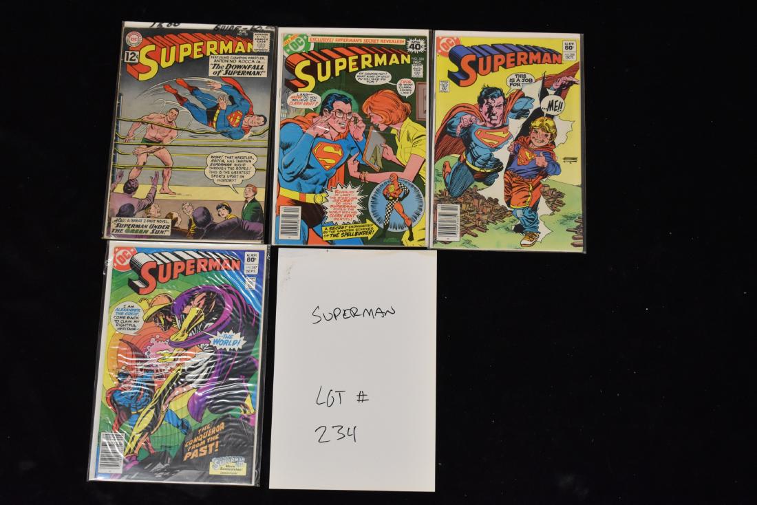 4 Issues of Superman Comic Book Lot: 4 Issues of Superman Comic Book Lot