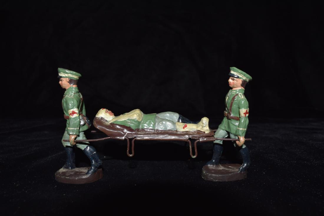 Elastolin Soldier Stretcher Toy Germany WWI Era (1 of 6)