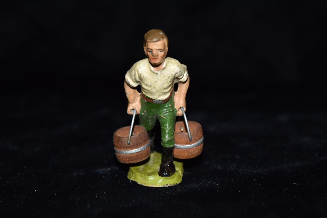 Elastolin Farm Worker Carrying Buckets Toy Germany WWI (1 of 7)