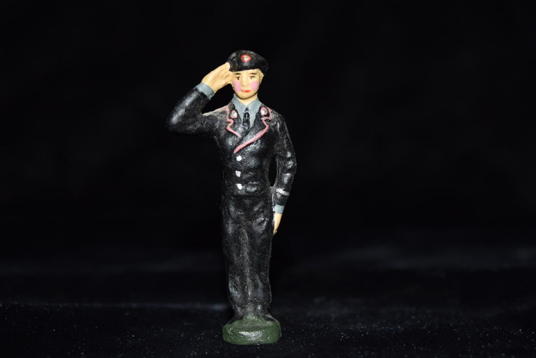 Elastolin Soldier Saluting Toy Germany WWI Era (1 of 6)