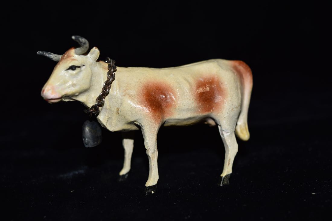 Elastolin Bull with Bell Toy Germany WWI Era (1 of 7)