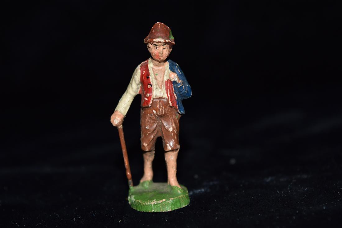 Elastolin Man with Walking Stick Toy Germany WWI Era (1 of 6)