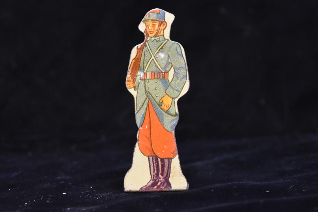 Marx Tin French Infantry Soldier Cutout Toy USA WWI Era (1 of 4)