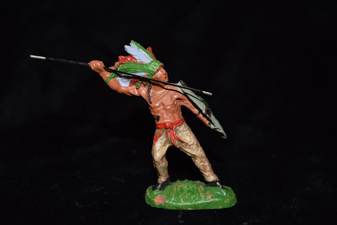 Elastolin Indian Holding Spear Toy Germany Early 20th (1 of 6)