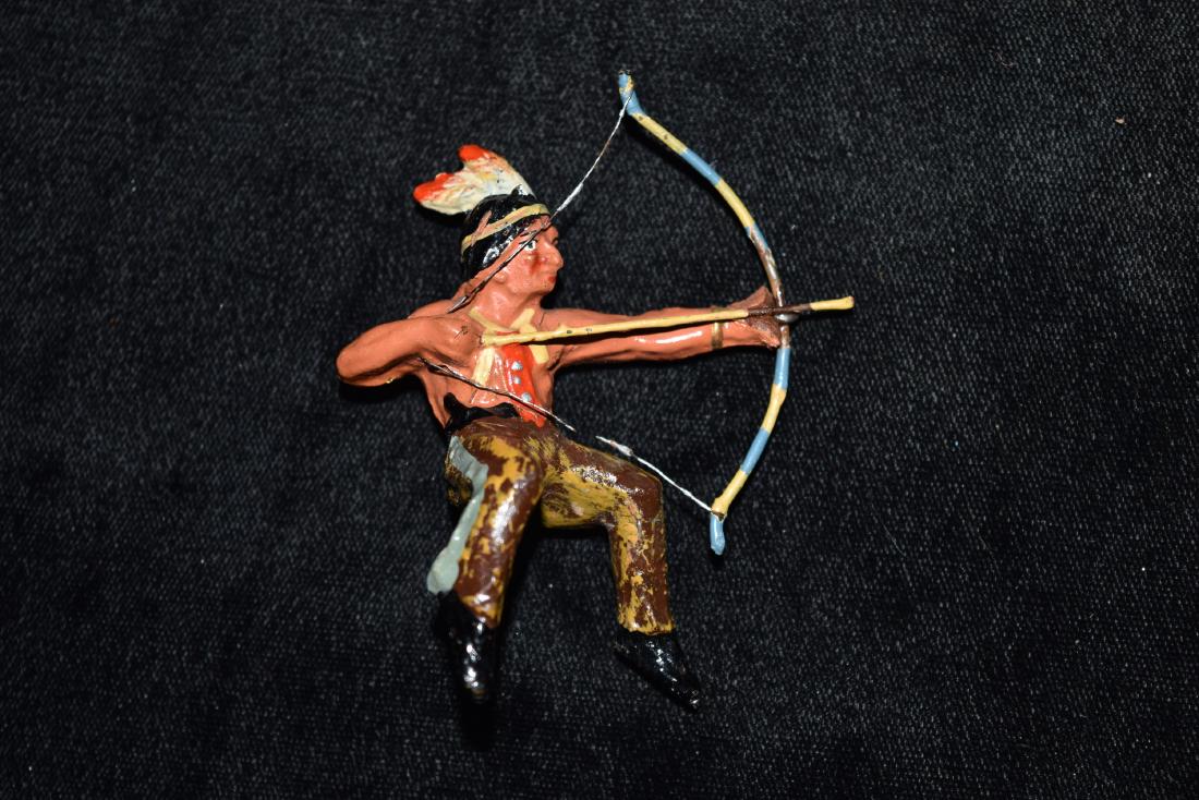 Elastolin Indian Rider Shooting Bow Toy Germany Early (1 of 5)