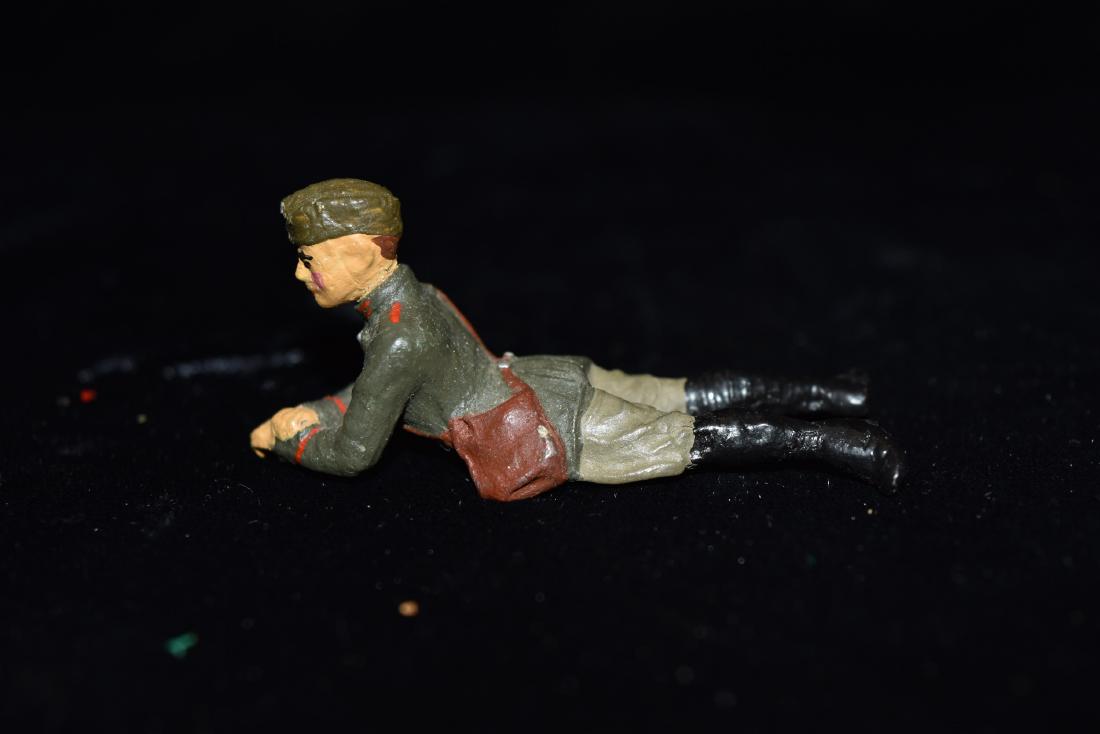 Elastolin Soldier Laying Down Toy Germany Early 20th (1 of 6)