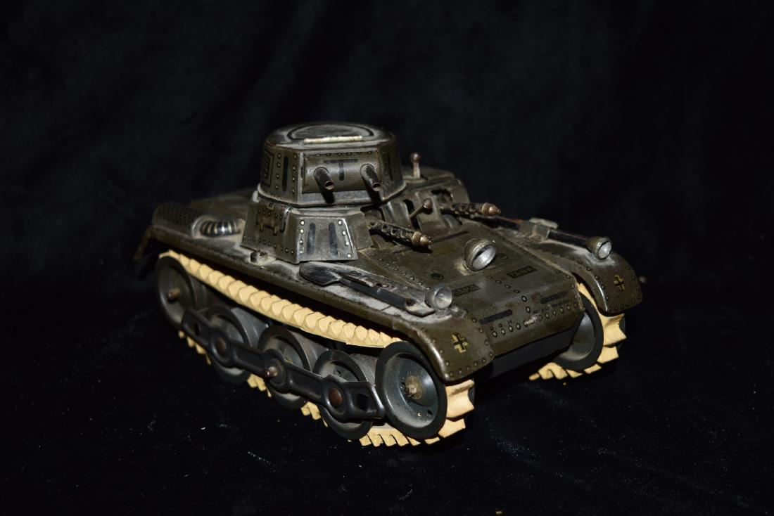 Metal German Tank with Rubber Tracks "GAMA Tank" Toy (1 of 8)
