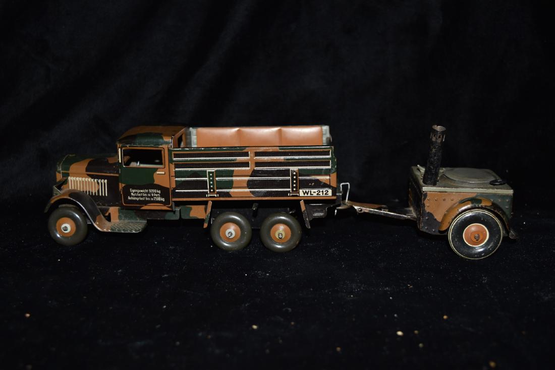 Pressed Tin WWII German Soldier Troop Transport Truck (1 of 10)