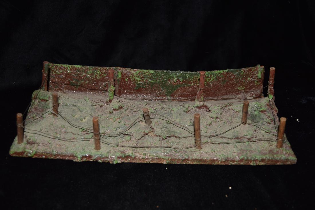 Wood Base War Trench and Barbed Wire Model Section Toy (1 of 9)