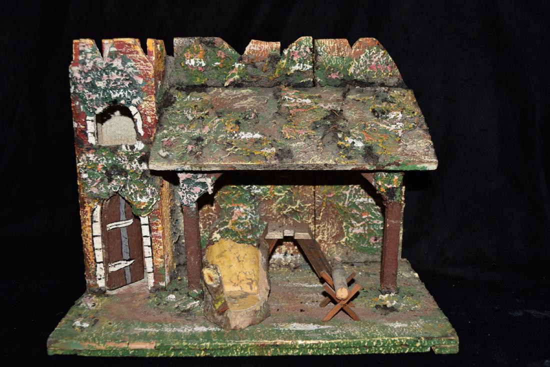 Wood Castle Model Toy Germany Mid 20th Century: Wood Castle Model Toy Germany Mid 20th Century