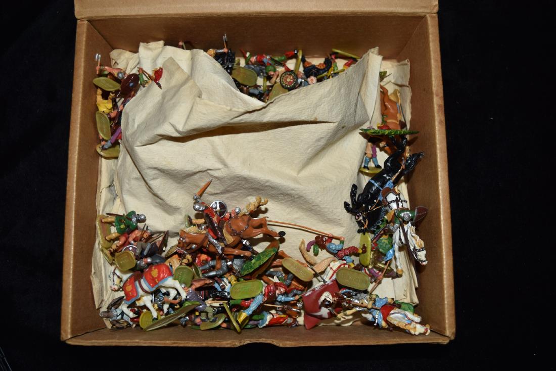 Large Lot of Elastolin Medieval Soldiers Plastic Toys (1 of 4)