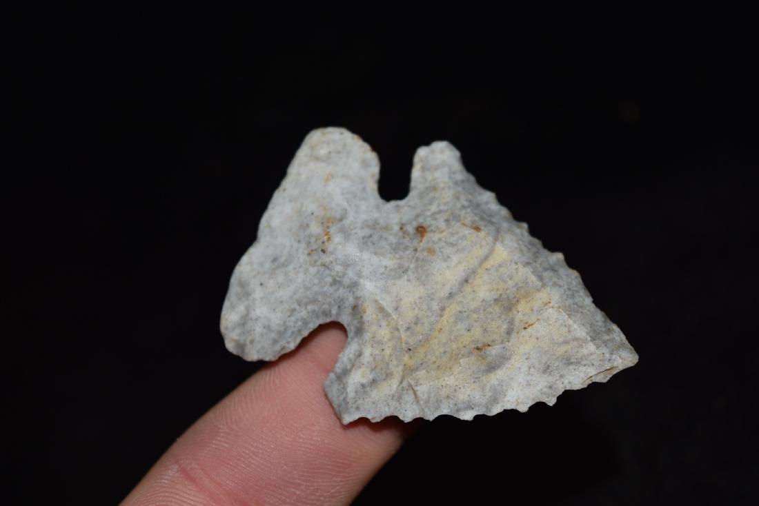 2 1/8" Steeply beveled Thebes found in Fulton County,: 2 1/8" Steeply beveled Thebes found in Fulton County, IL by Chet Avery