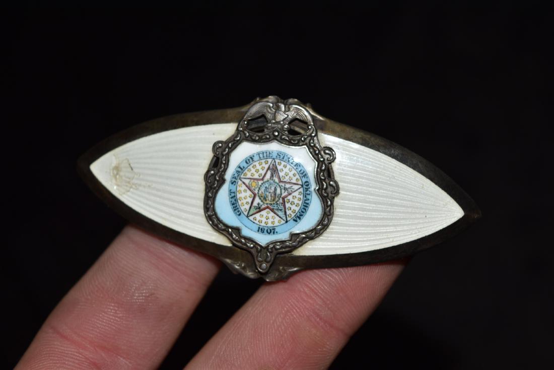 Phenominal Sterling Silver Historic Pin, "Great Seal of (1 of 4)