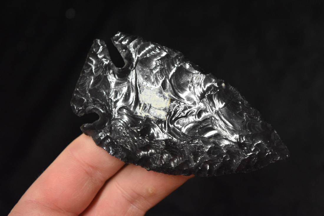 3 3/4" Obisidan Corner Notch, Klamath Co Oregon, 1921, (1 of 6)