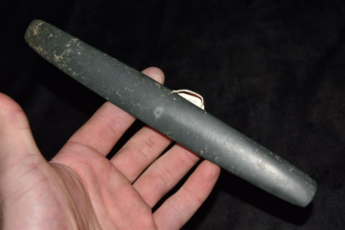 8 3/4" Jade Pendant, Pre-Columbian, Tairona Columbia, (1 of 7)