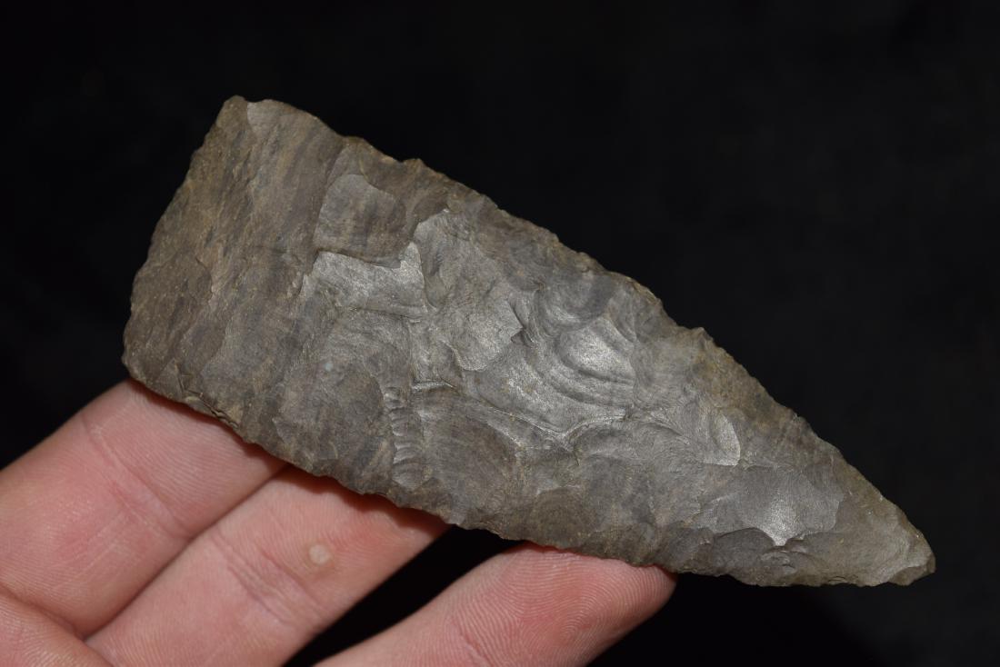 4 3/8" Dover Archaic Knife, Found Near Lebanon, Indiana (1 of 5)