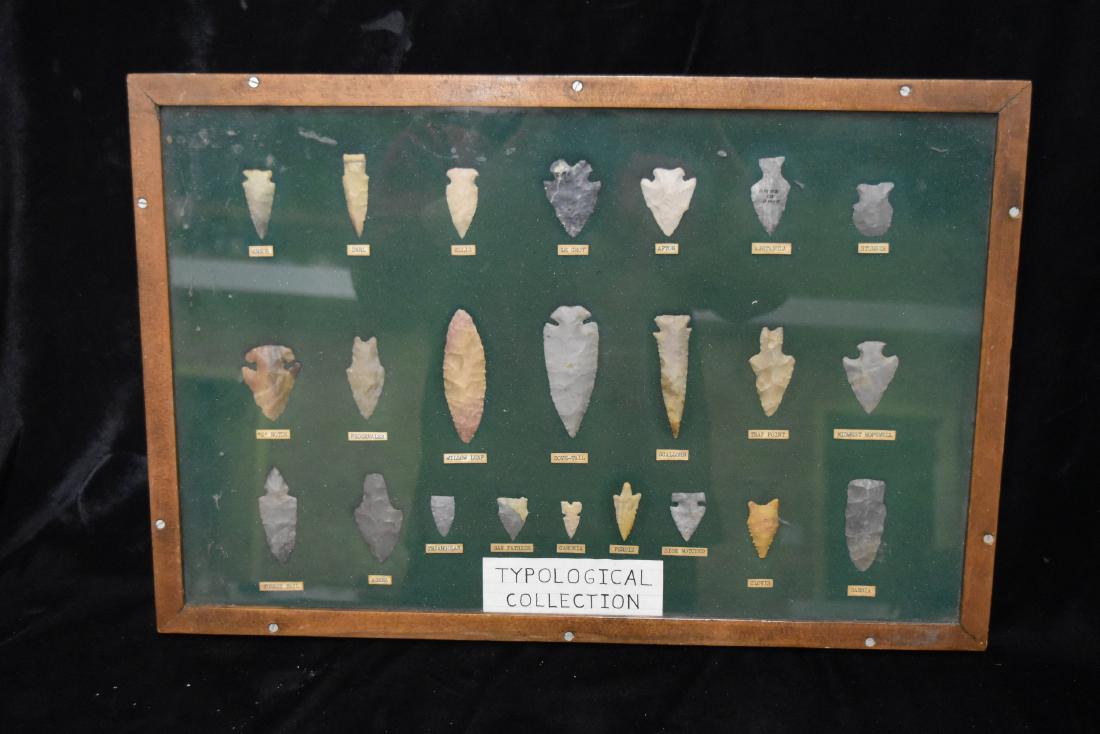 Frame of Arrowheads 21" x 14", Dovetail has restored (1 of 8)