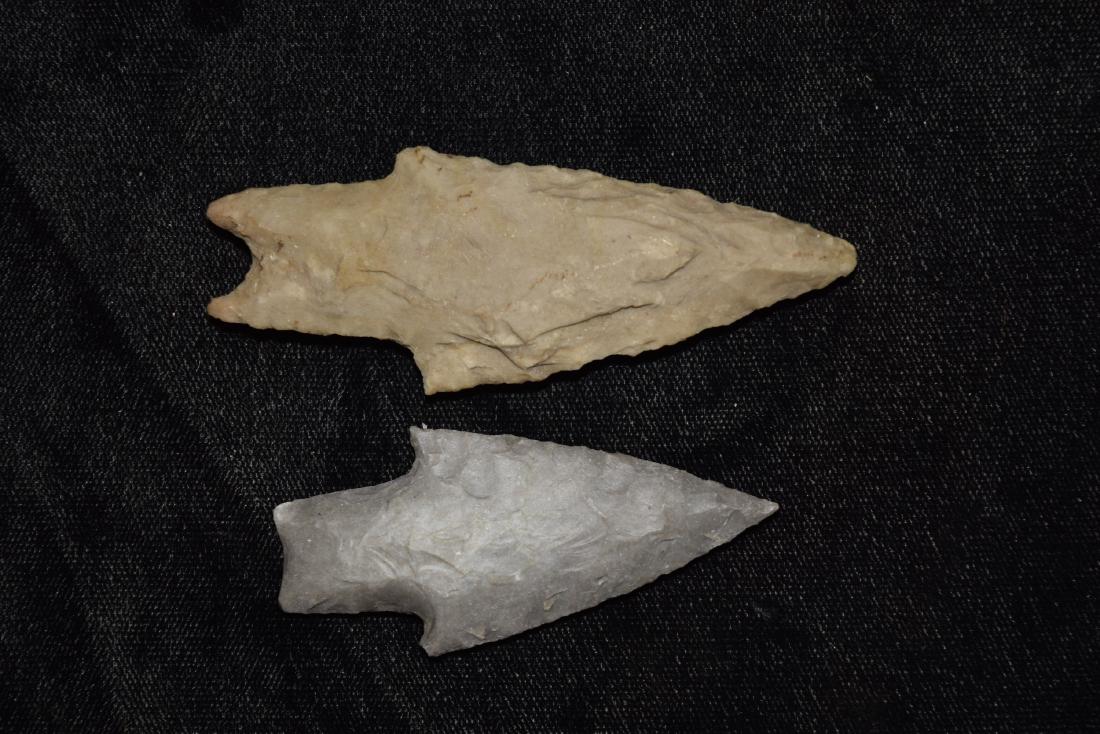 2 Well Made Pedernales Points From Caddo Co, TX, (1 of 3)