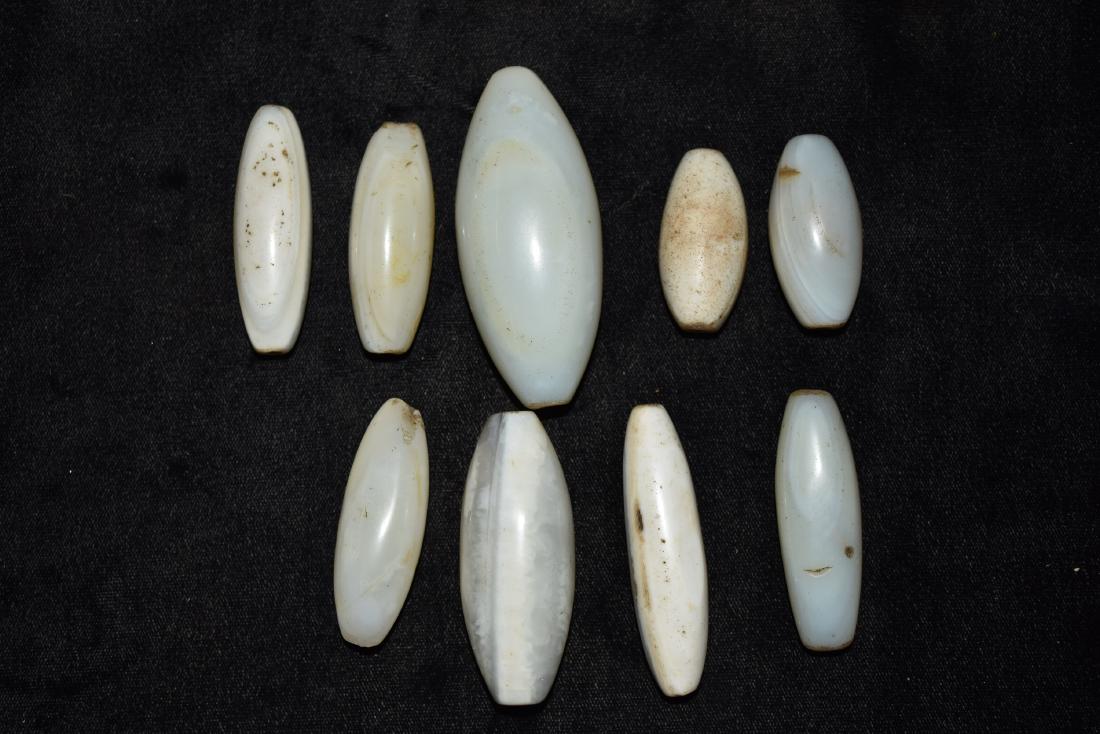 Super Lot of Agate Beads, South America, Largest 2 3/4" (1 of 6)