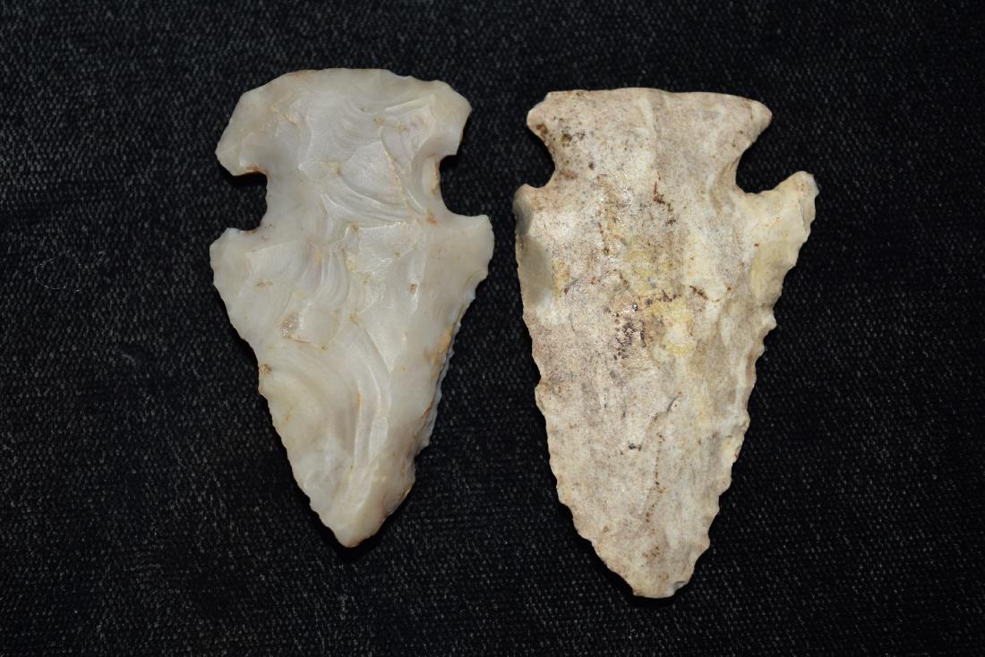 Lot of 2 Nice Ohio Points, Thebes is 2" and Flintridge (1 of 3)