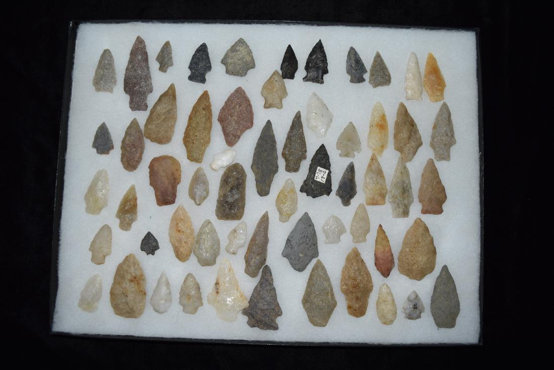 Central and SE Pennsylvania Collection of Arrowheads,: Central and SE Pennsylvania Collection of Arrowheads, Several Quartzite Examples