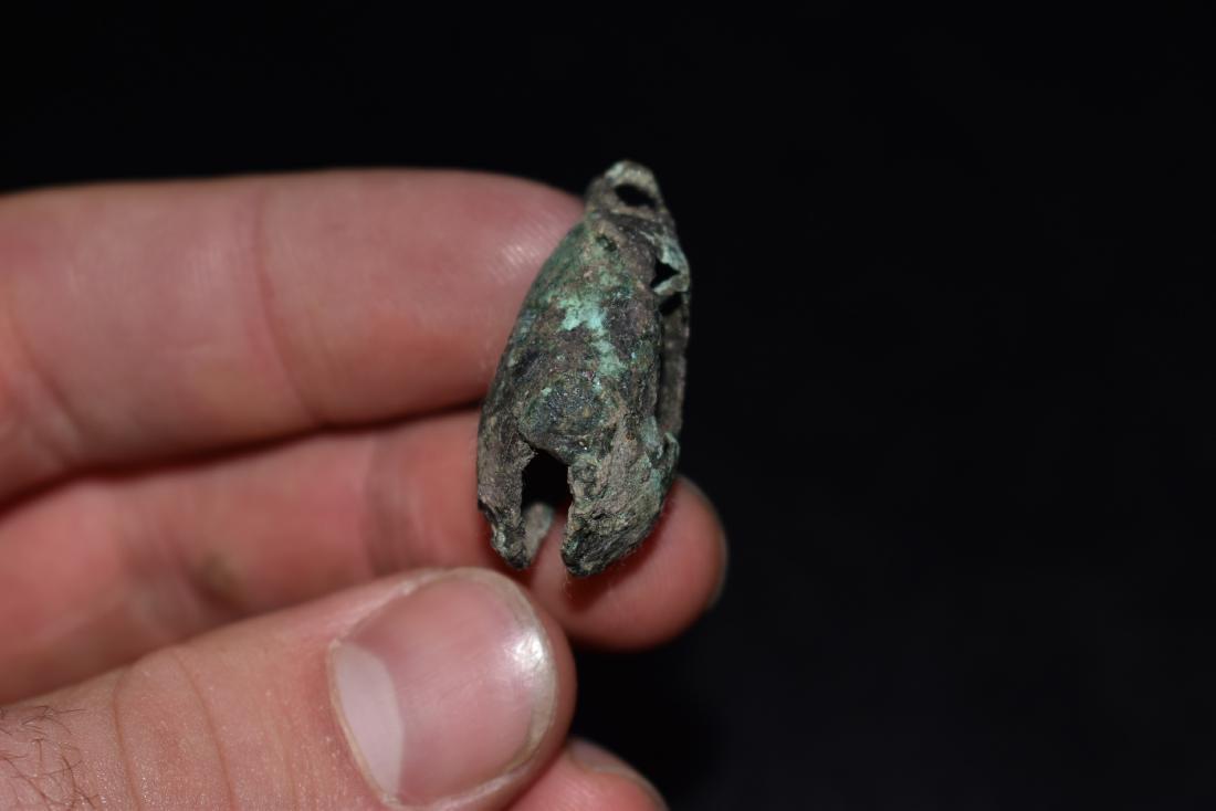 Pre Columbian Copper Bell, 1 1/4" Long, No Center Ball (1 of 6)