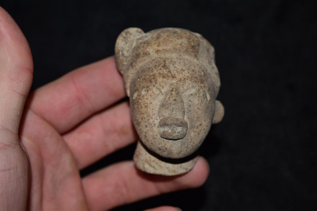 Pre Columbian Pottery Head, 2 7/8" (1 of 5)
