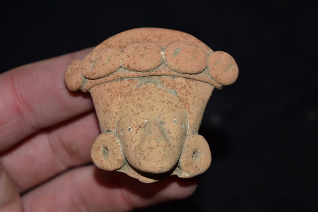 Pre Columbian Pottery Head, 2 1/4" (1 of 5)
