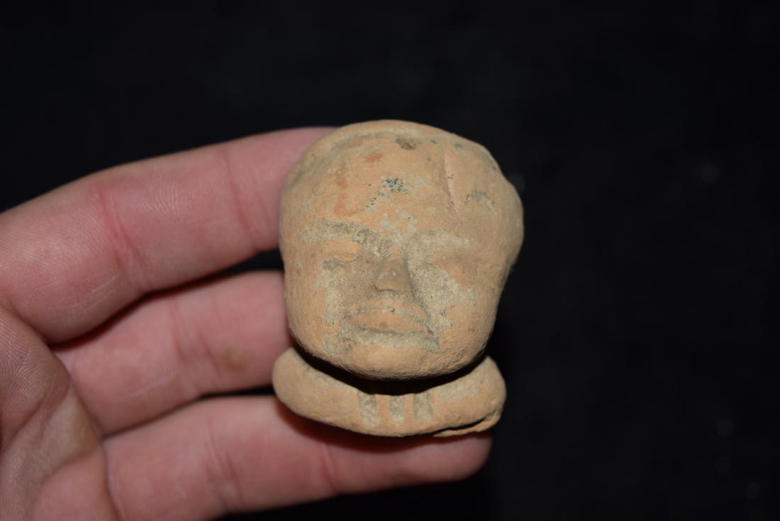Pre Columbian Pottery Head, 2" (1 of 5)