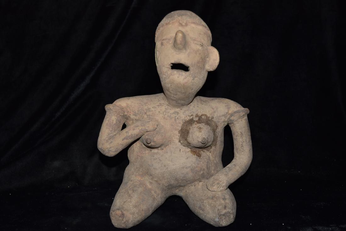 Pre Columbian Figure, one Breast Reglued otherwises (1 of 9)