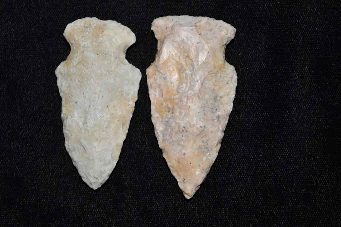 2 3/4" Hopewell Stubon Point, 2 1/2" Gibson Point, MO: 2 3/4" Hopewell Stubon Point, 2 1/2" Gibson Point, MO